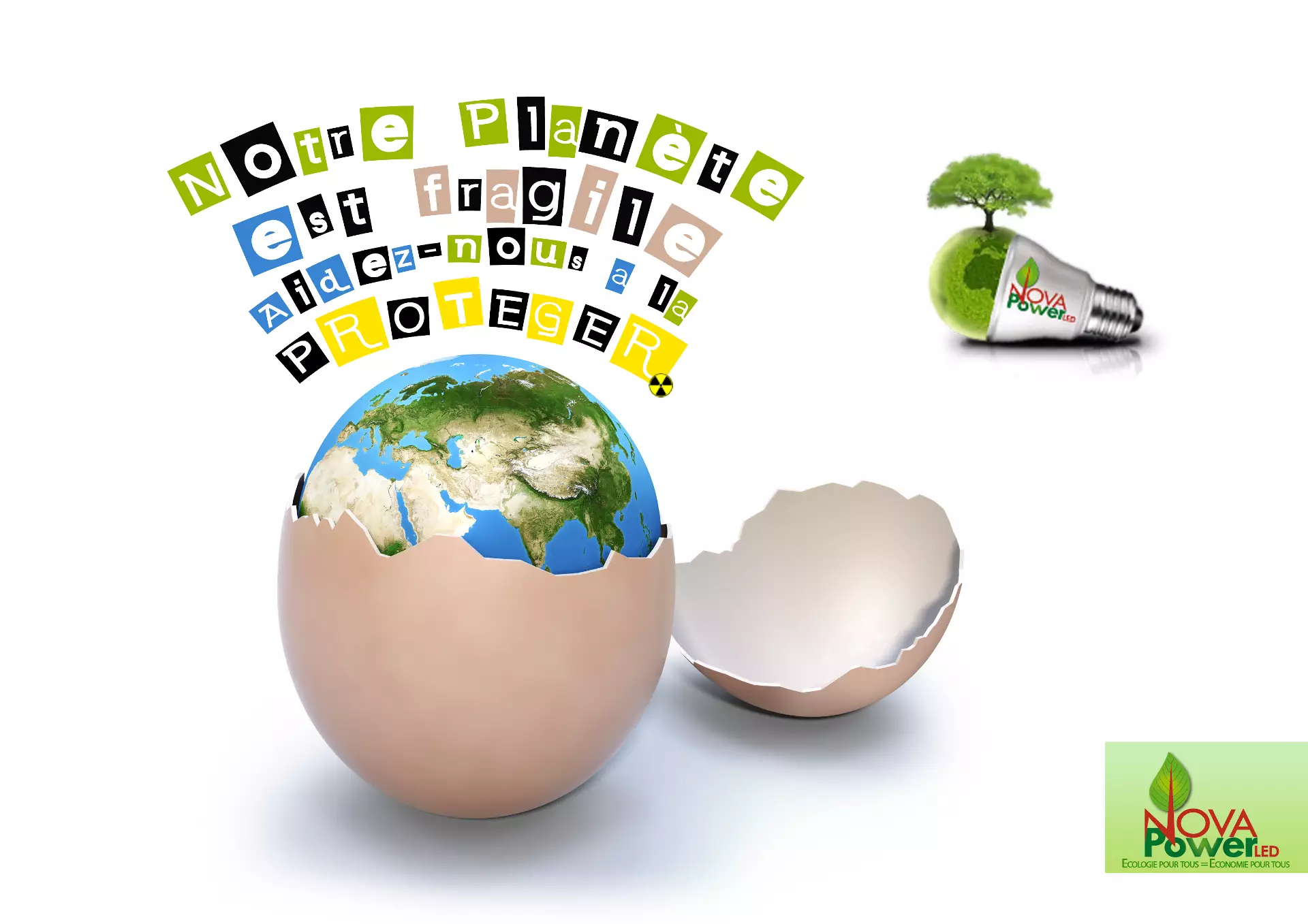 Novapowerled egg marketing images by Patrick Widmer