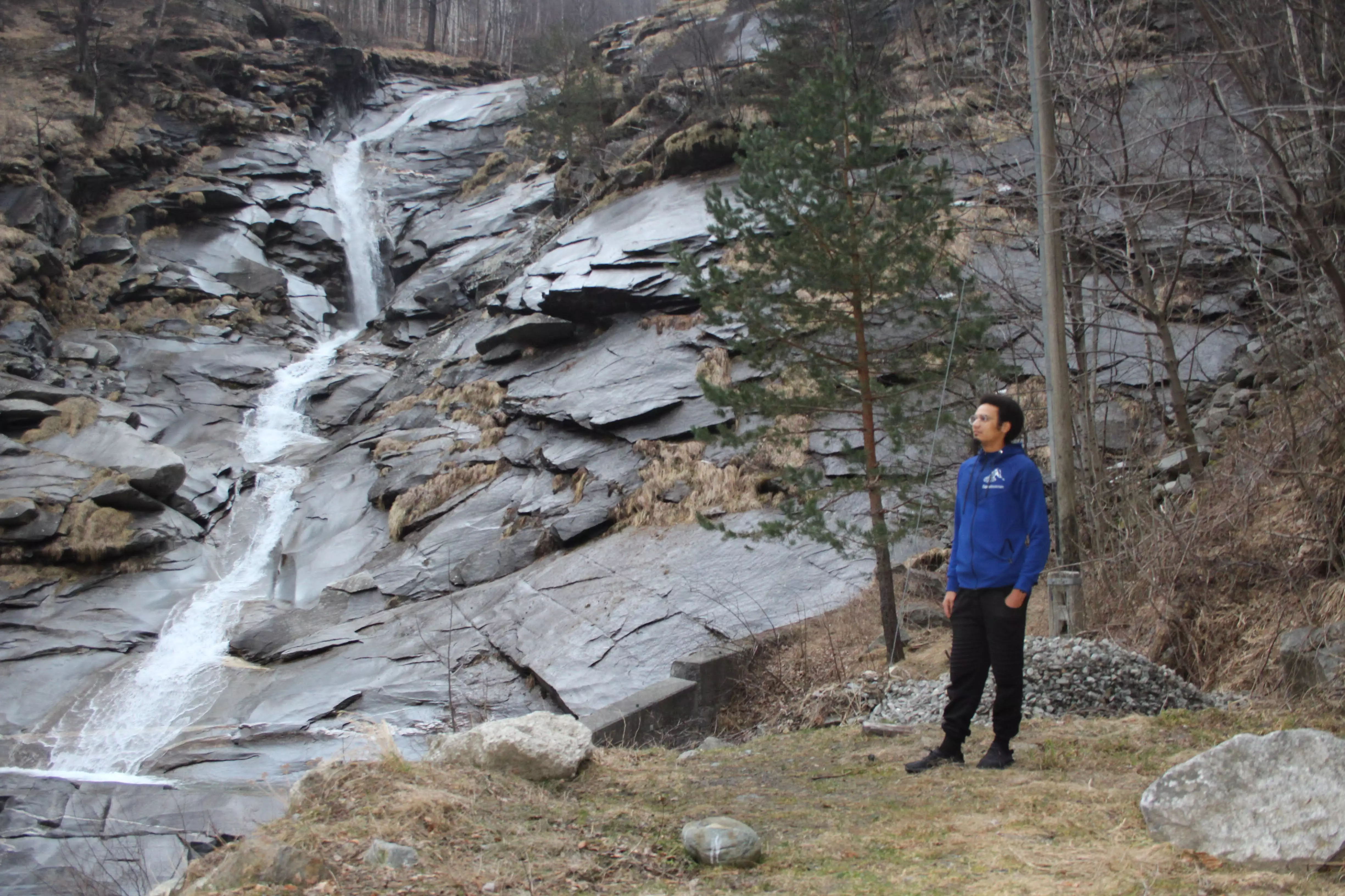 Photo alpine mining in Gondo Zwischbergen Simplon Valais wallis