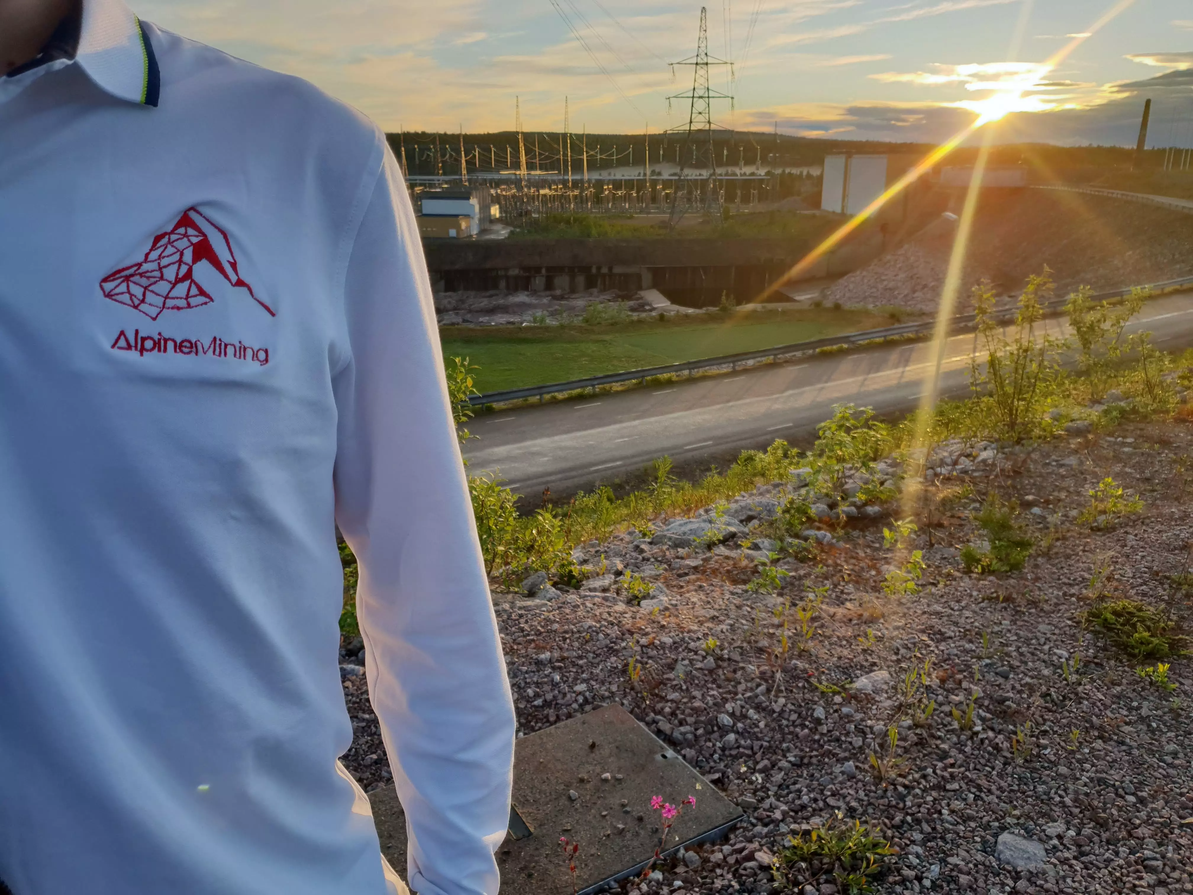 Photo alpine mining in Porjus Jokkmokk Norrbotten Sweden Arctic
