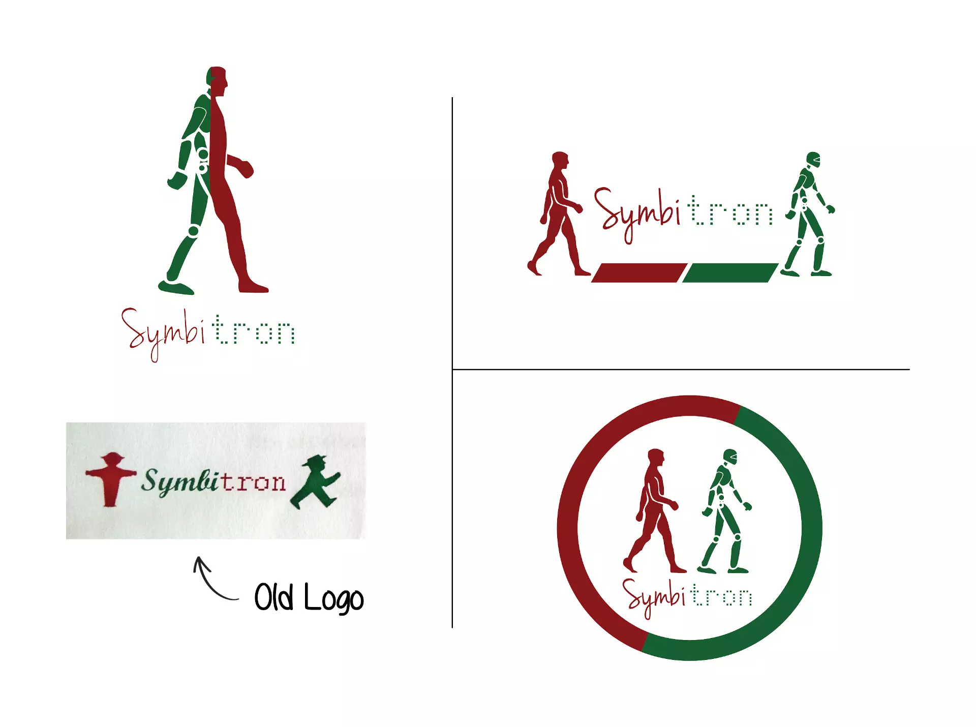 Symbitron BioRob logo multiple design epfl project by Patrick Widmer