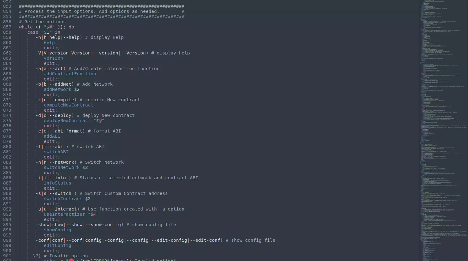 Bash script to interact with smart contracts functions 1 by Patrick Widmer