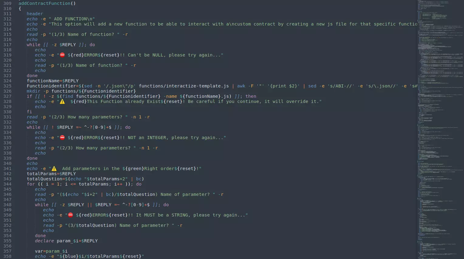 Bash script to interact with smart contracts functions 4 by Patrick Widmer