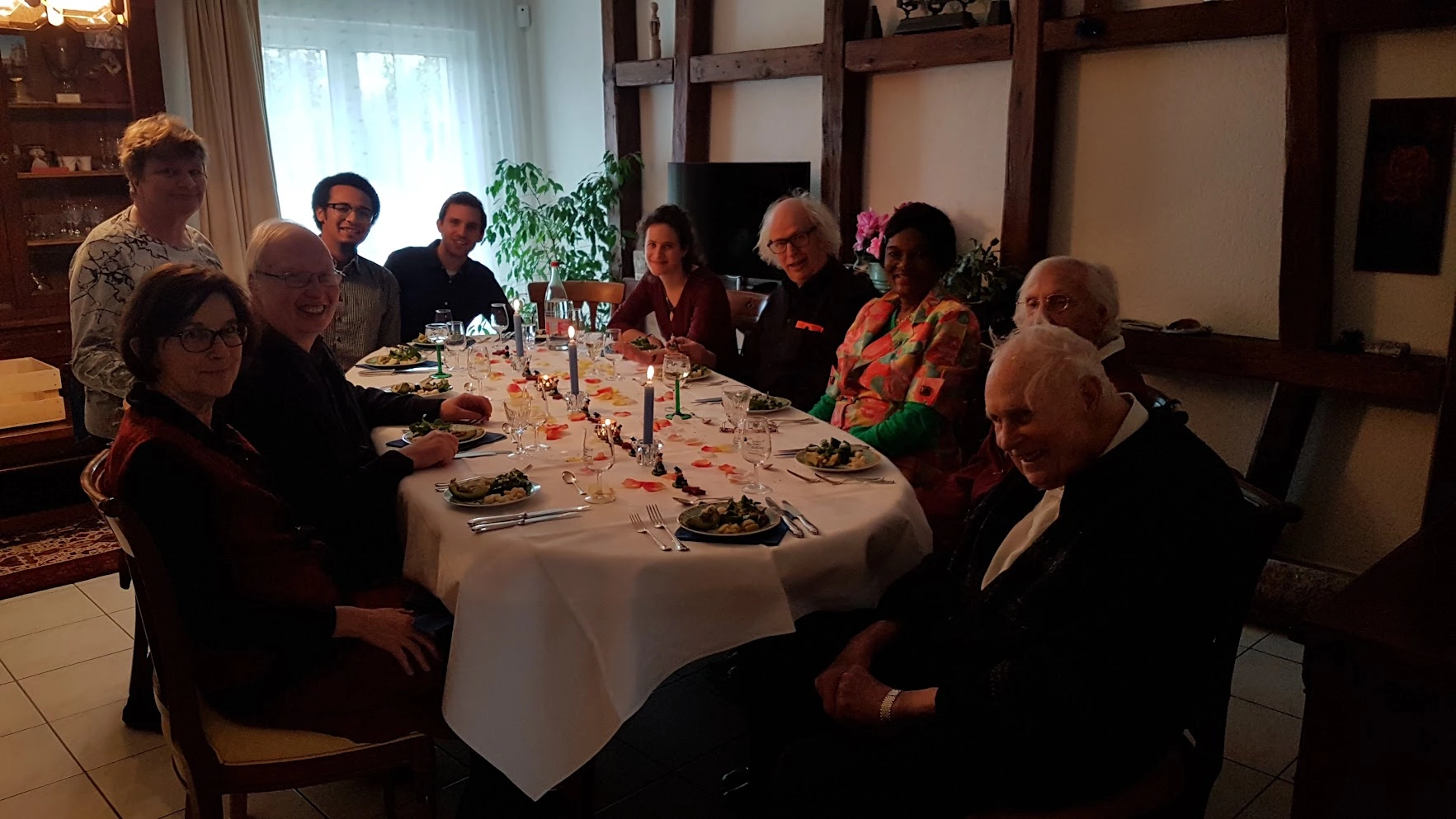 Helene Widmer from Le Locle with family for christmas 2017 in Founex