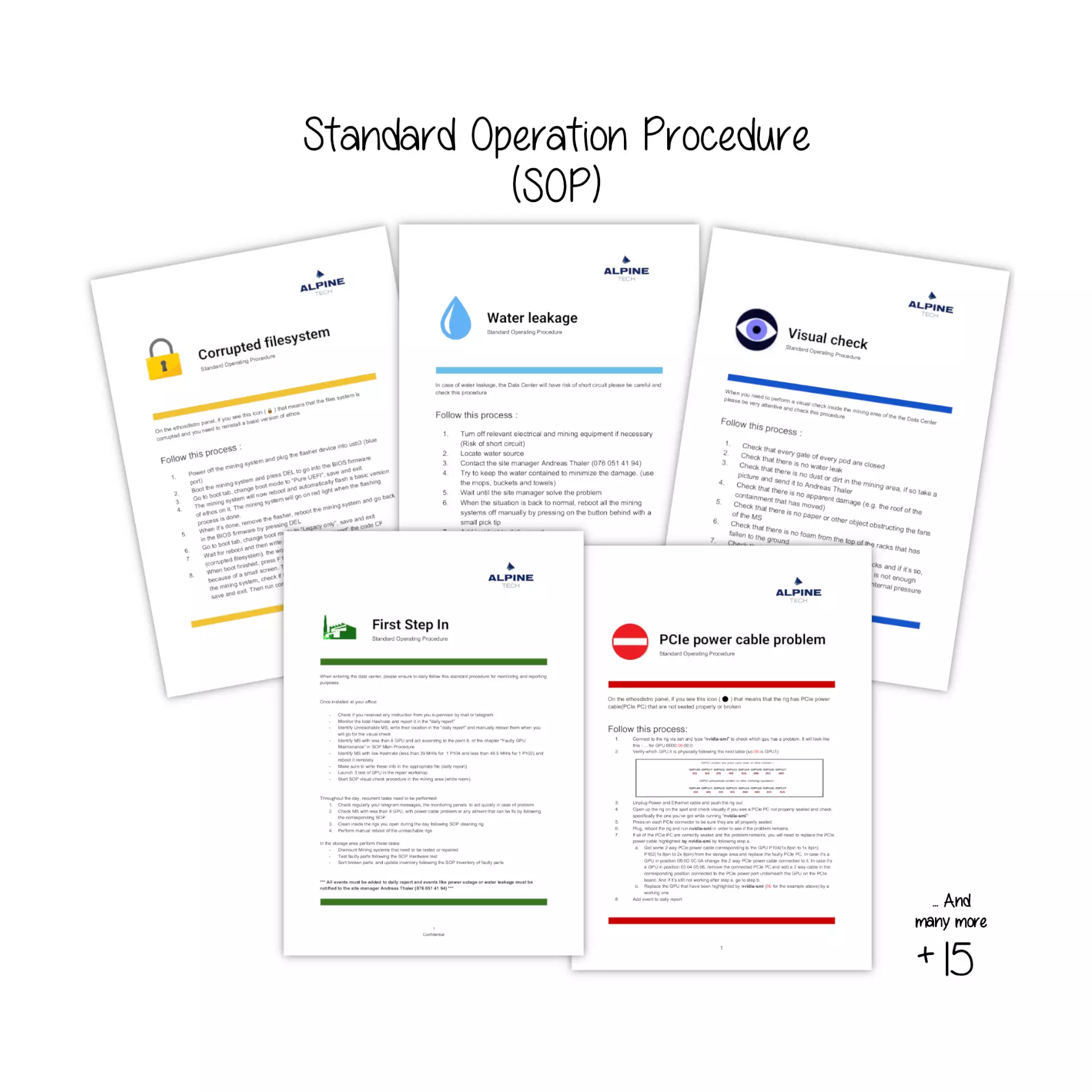 Standard operation procedure alpine mining alpinetech by Patrick Widmer