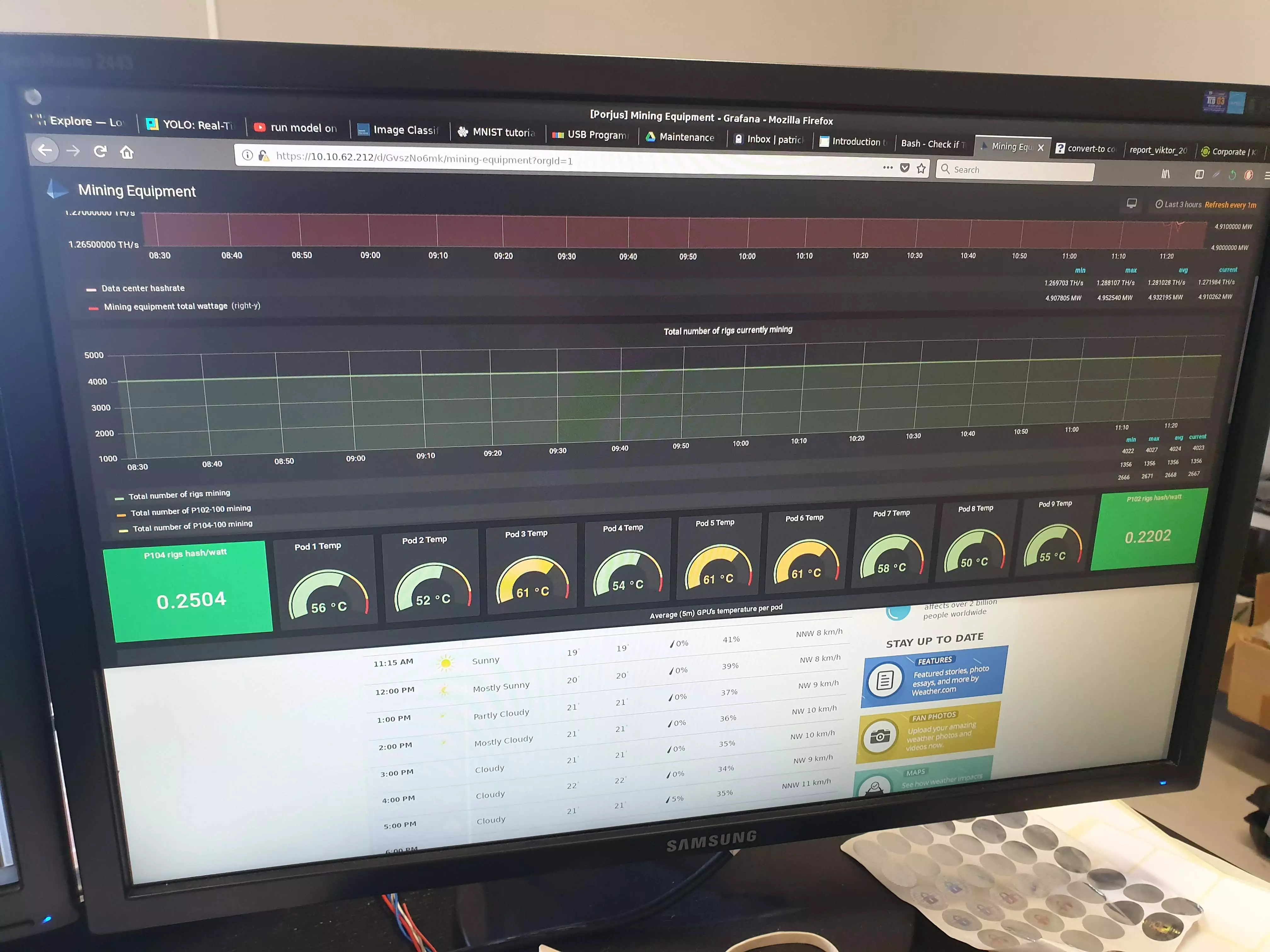 control panel alpine mining sweden desktop of Patrick Widmer